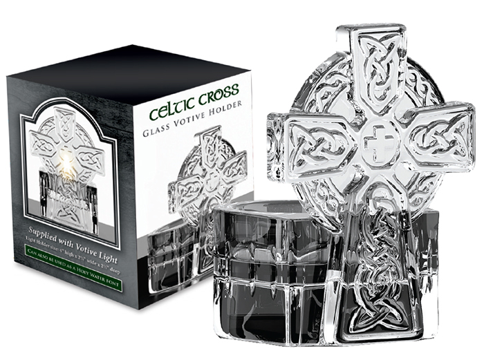 Candle Holder 87824 Celtic Cross