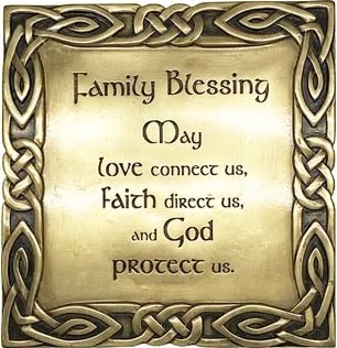Plaque CS008440 Family Blessing