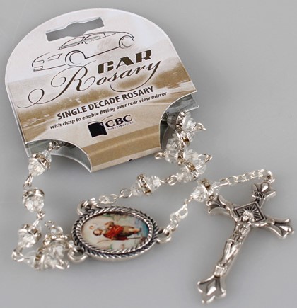 Car Rosary 63932 Glass Crystal