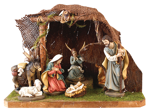 Nativity 89891 with Shed & lights