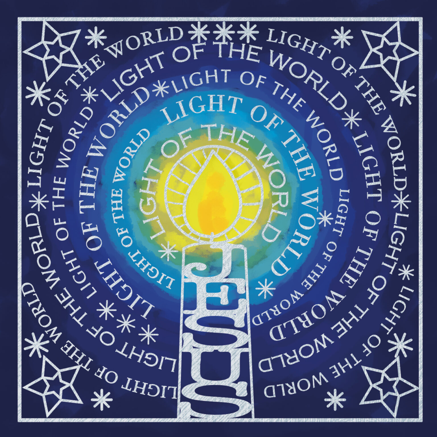 Card Christmas 44108 Jesus Light of the World