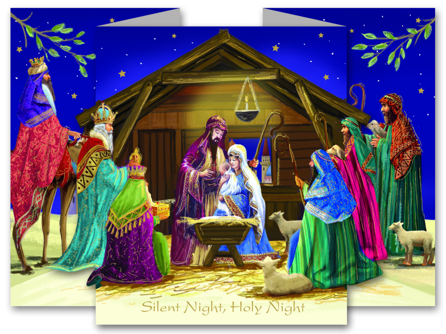 Card Christmas Tlm 43835 Silent Night