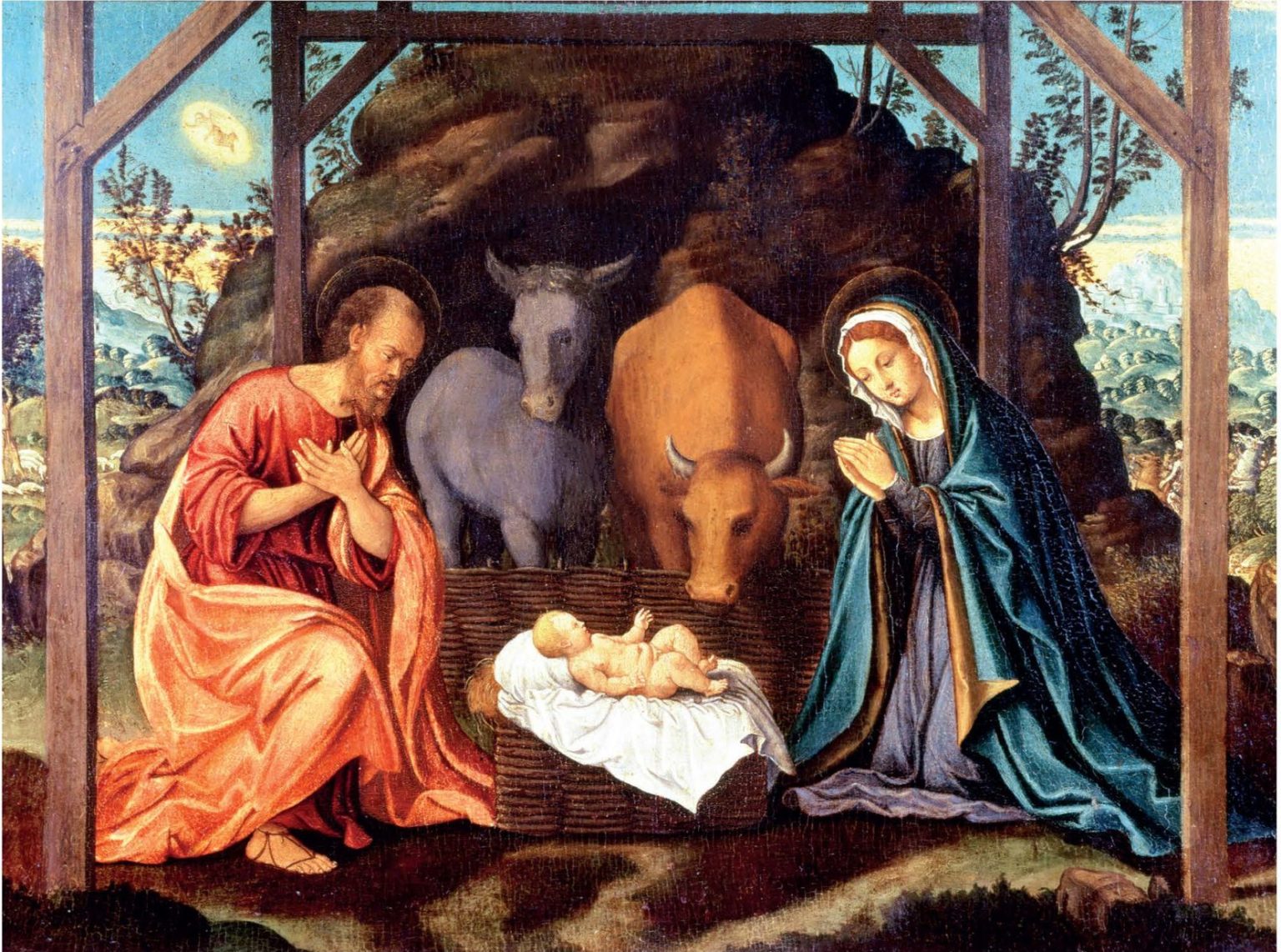 Card Christmas CX24TN Nativity