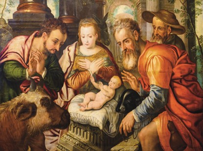 Card Christmas CX24AS ADORATION OF THE sHEPHERDS