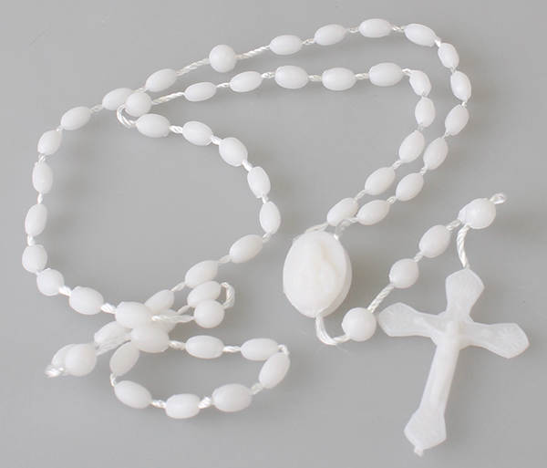 Rosary 60149 White Plastic