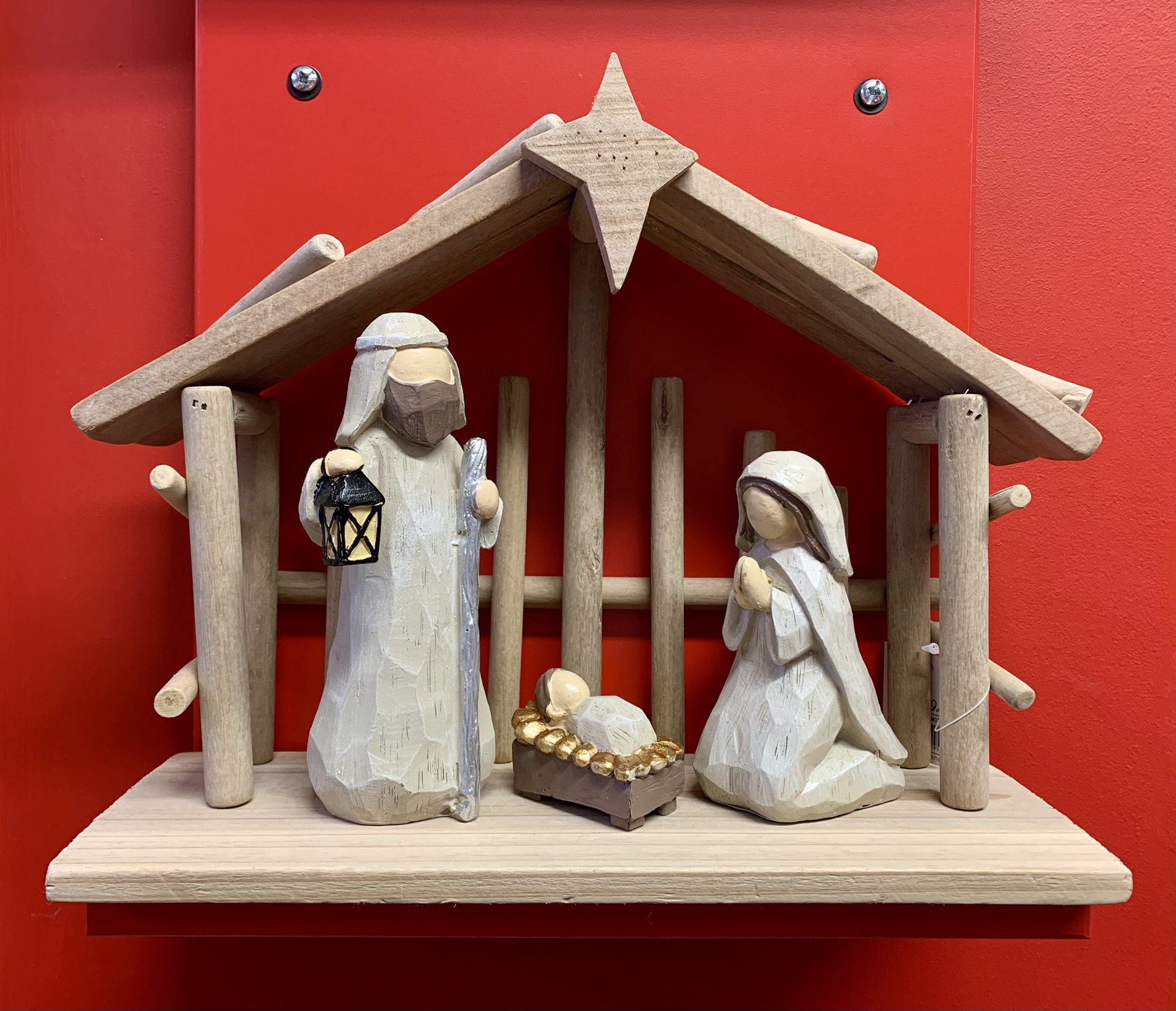 Nativity SM138C Wooden Stable Set