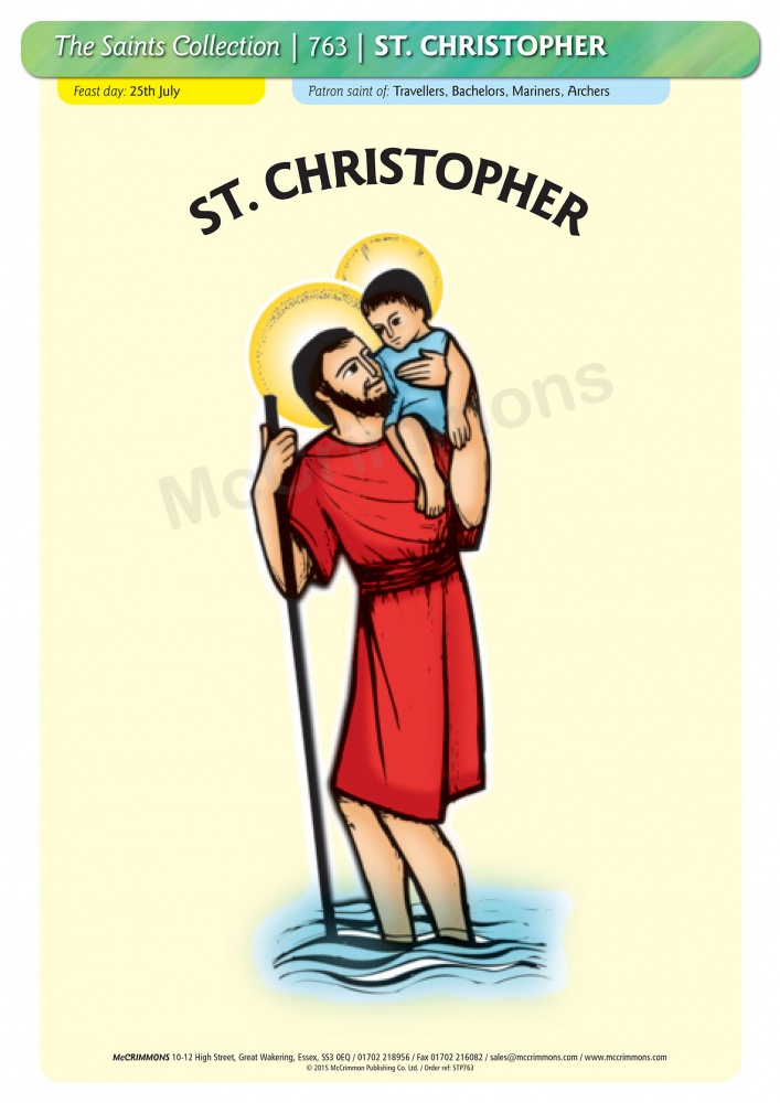 Poster STP763A3L St Christopher