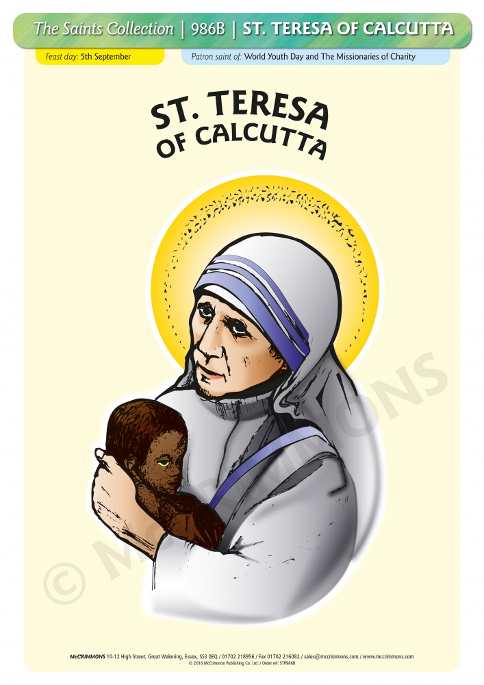 Poster STP986BA3L St Teresa  of Calcutta