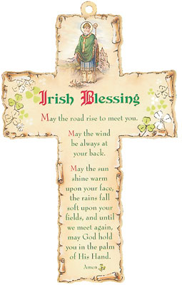 Cross 12507 Wood Cross Irish Blessing