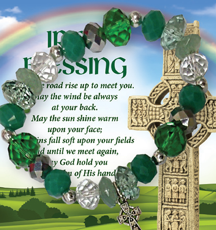 Bracelet 64592 Irish Blessing Glass