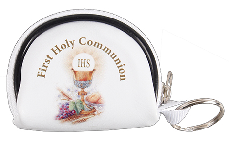 Rosary Purse C64430 Communion White