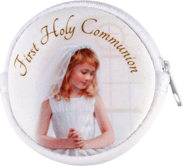 Rosary Purse C64437 Communion Girl/Zip